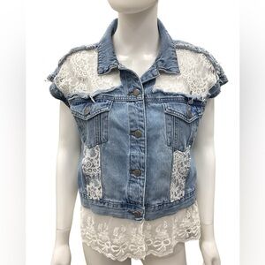 Upcycled Size M Denim Vest